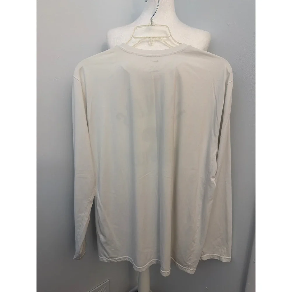 Nike Illinois Fighting Illini Dri-FIT Long Sleeve Shirt Mens XXL White